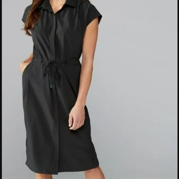 REI Co-op Sun Up Shirt Dress, Black M